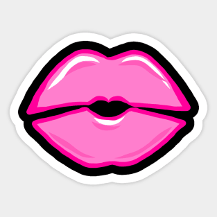 Full lips girlie lips kissing mouth red mouth lip Sticker